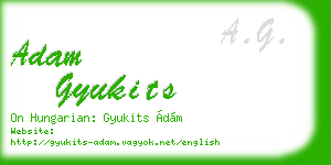adam gyukits business card