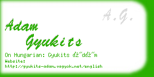 adam gyukits business card